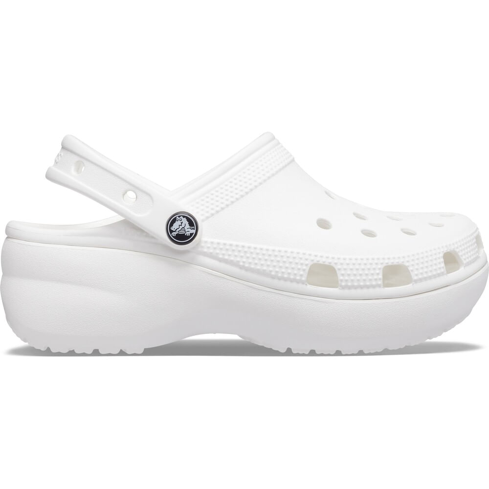 Sandália Crocs Classic Platform Clog WHITE 40