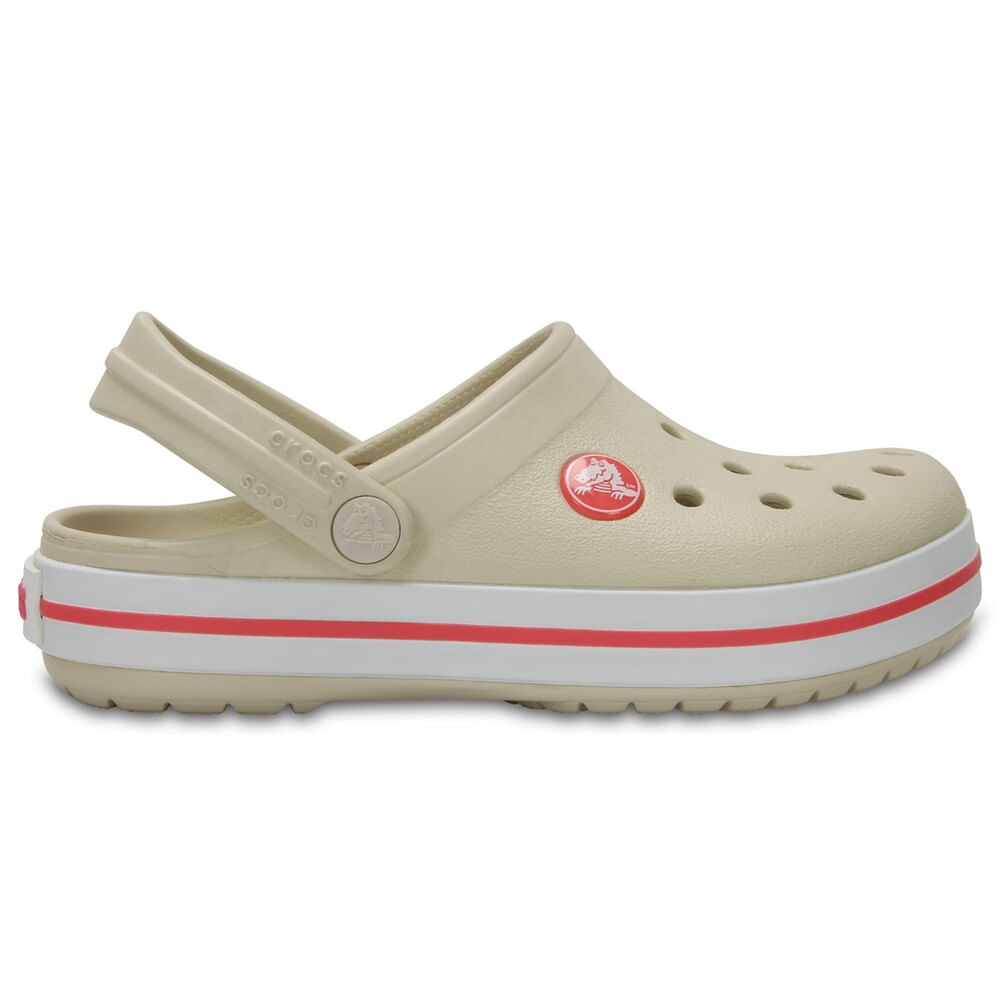 Sandália Crocs Crocband Clog Infanto Juvenil STUCCO/MELON 32