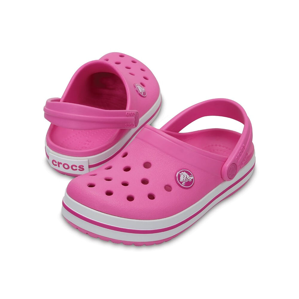 crocs rosa infantil