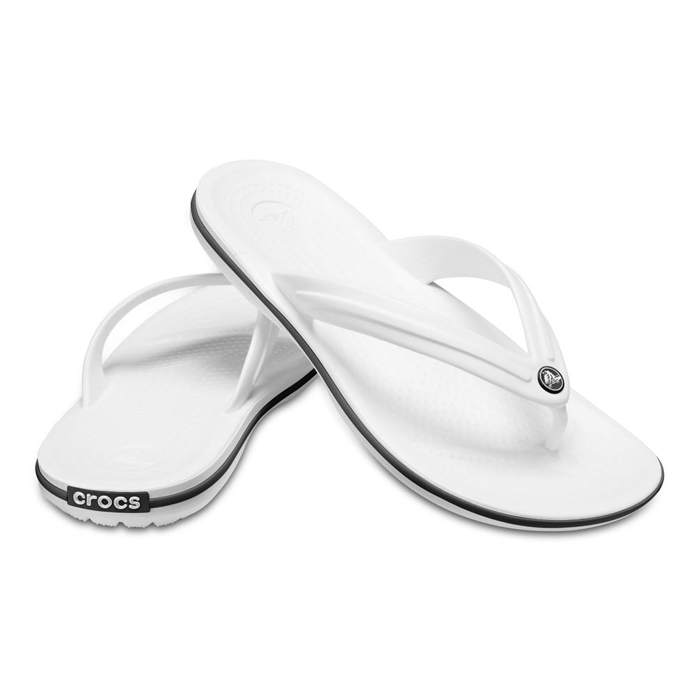 Chinelo Crocs Crocband™ Flip White