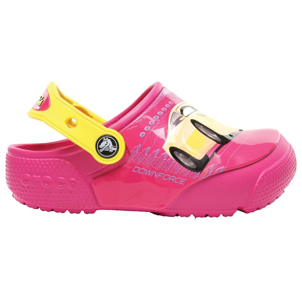 Sandália Crocs FunLab Lights Cars Infanto Juvenil CANDY PINK 22