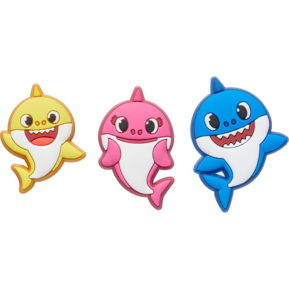 Jibbitz™ Baby Shark Pack com 3 Peças UNICO