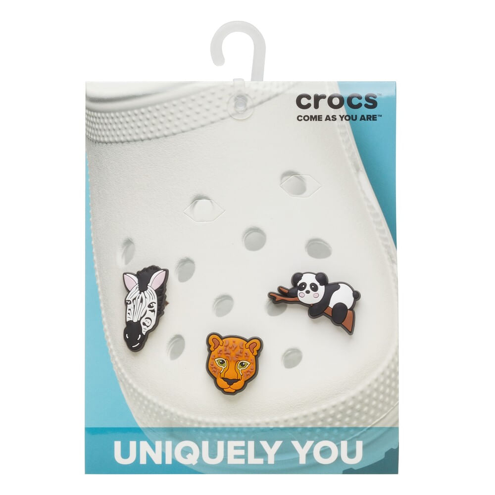 Jibbitz™ Animais Selvagens Pack com 3 Peças UNICO