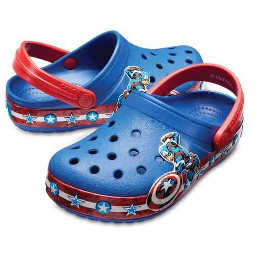 Sandália Crocs Crocband Clog Capitão América Kids