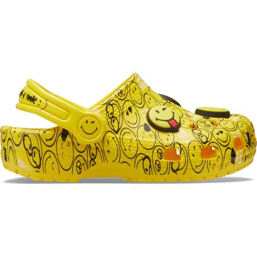 Sandália Crocs Classic Clog Smiley Infanto Juvenil