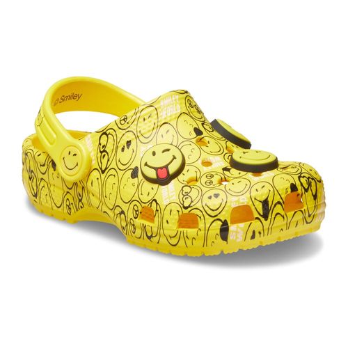 Sandália Crocs Classic Clog Smiley Infanto Juvenil