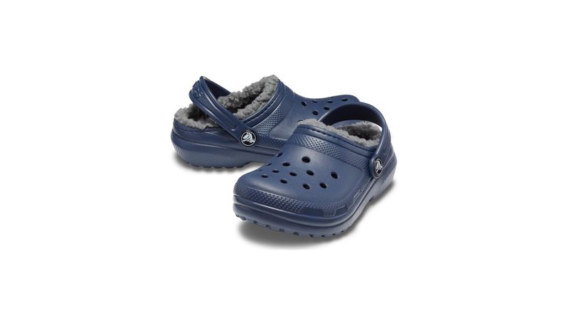 Kids lined cheap crocs