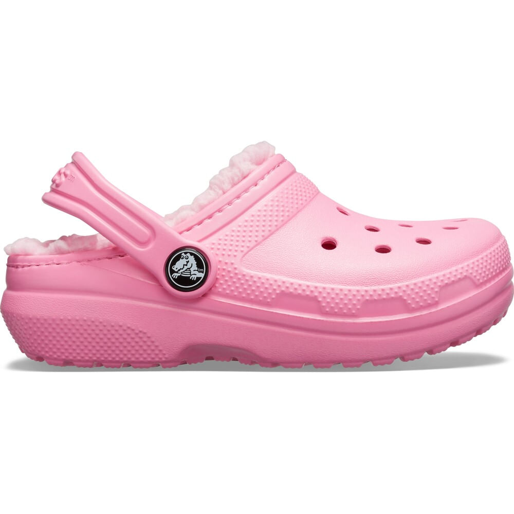 Sandália Crocs Classic Lined Clog Infanto Juvenil PINK LEMONADE/PINK LEMONADE 22