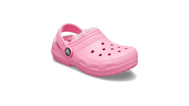 kids' crocs classic fuzz-lined clogs