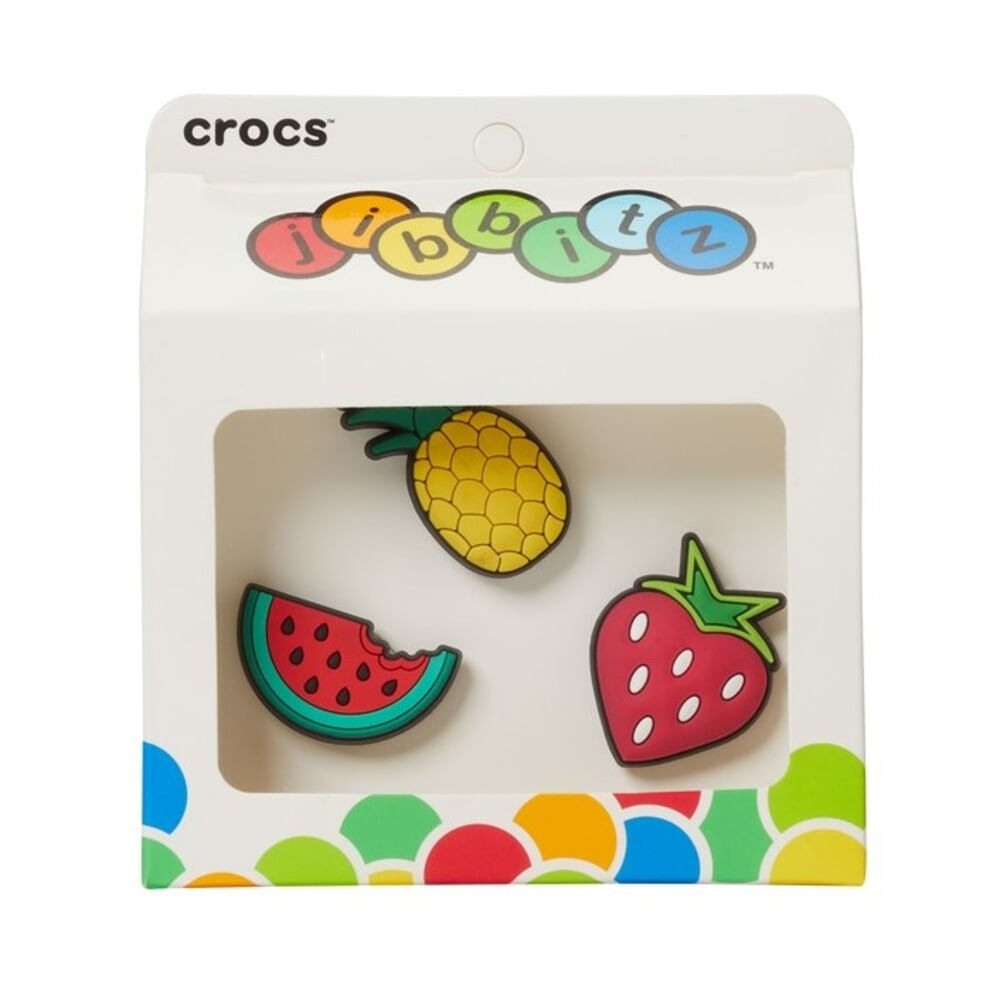 Jibbitz™ Frutas Pack com 3 Peças UNICO