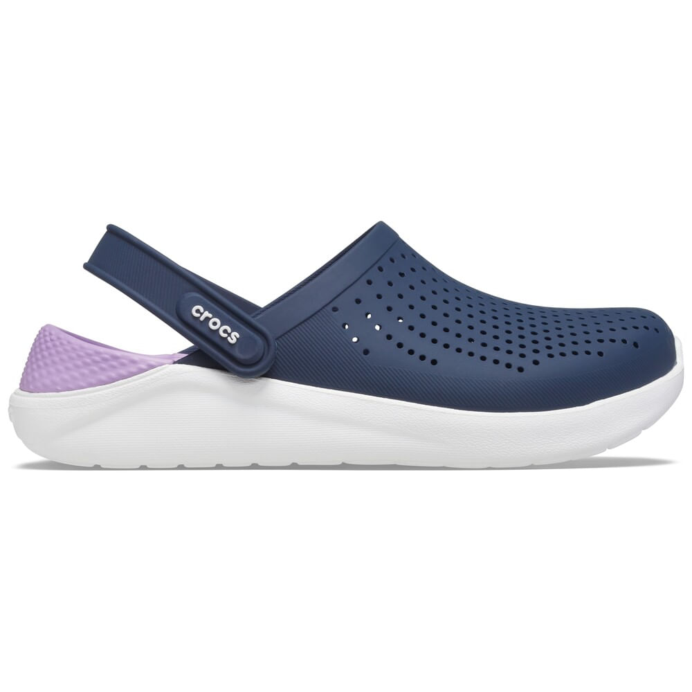 Sandália Crocs LiteRide Clog Navy/Orchid 35