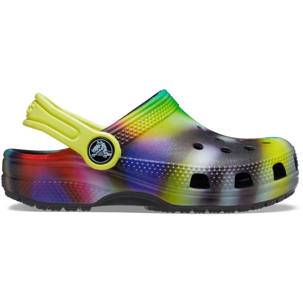 Sandália Crocs Classic Solarized Infantil Black/Multi 22
