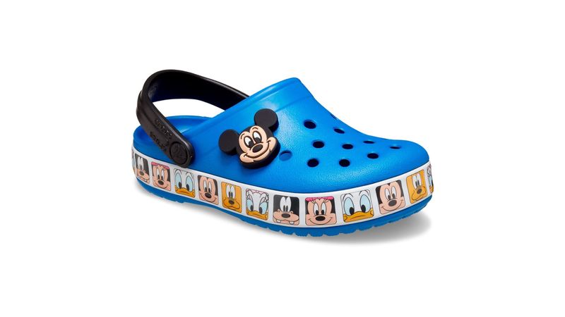 Sand lia Crocs Fun Lab Mickey Mouse Band Clog Infanto Juvenil Bright Cobalt