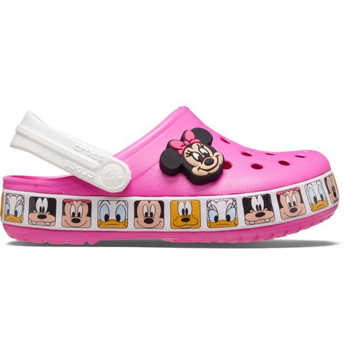 Sandália Crocs Fun Lab Minnie Mouse Band Clog Infanto Juvenil Electric Pink