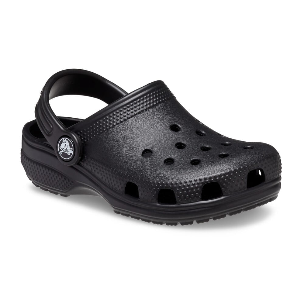 Kids black sales crocs