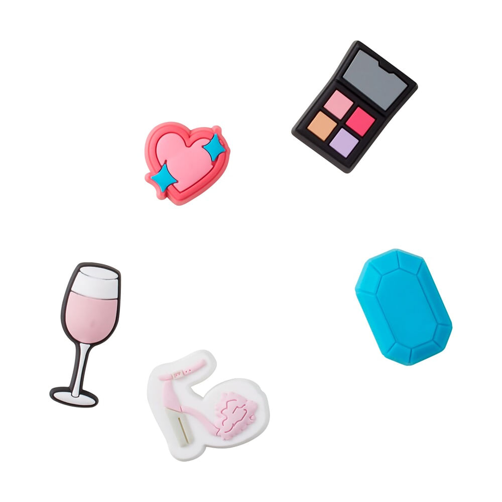 Jibbitz™ Girlie Girl Pack com 5 unidades UNICO