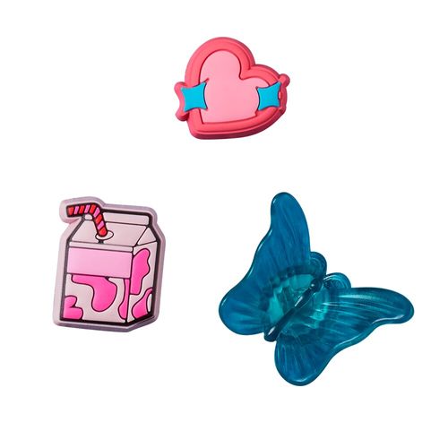 Jibbitz™ Pin Rosa e Azul Pack com 3 Peças