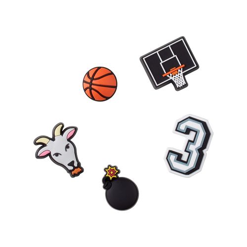 Jibbitz™ Basketball Star - Embalagem com 5 unidades