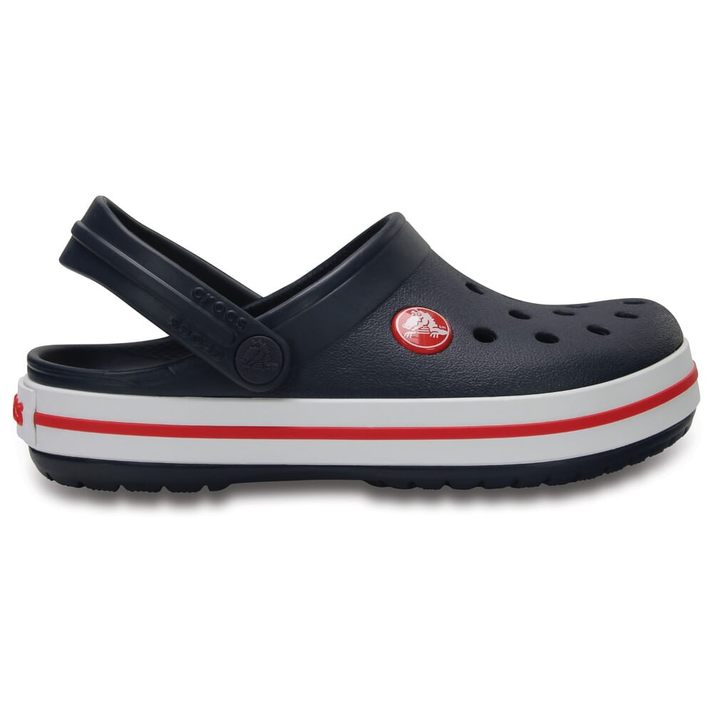 Sandália Crocs Crocband Clog Infanto Juvenil Navy/Red 29