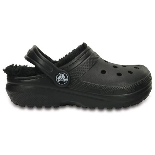 Sandália Crocs Classic Lined Clog Kids Black/Black