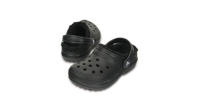 Crocs Unisex Black Crocs Lined Crocs Ralen Unisex Faux Fur Lined