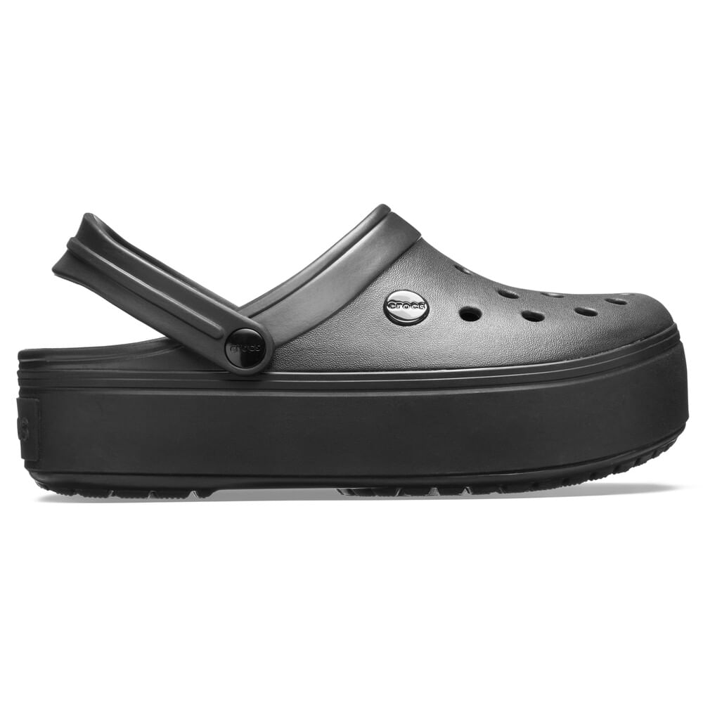 Sandália Crocs Crocband™ Clog Platform BLACK/BLACK 35
