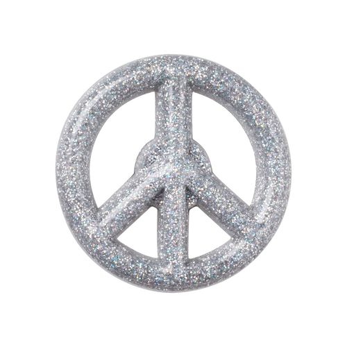 Jibbitz™ Sinal da Paz Glitter