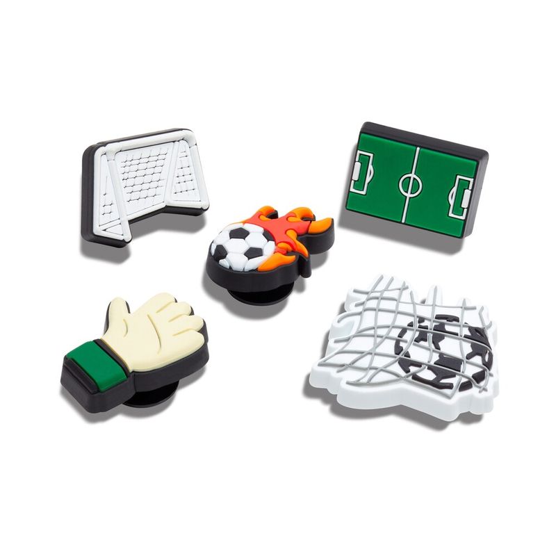 Jibbitz™ Big Time Soccer Pack com 5 Peças