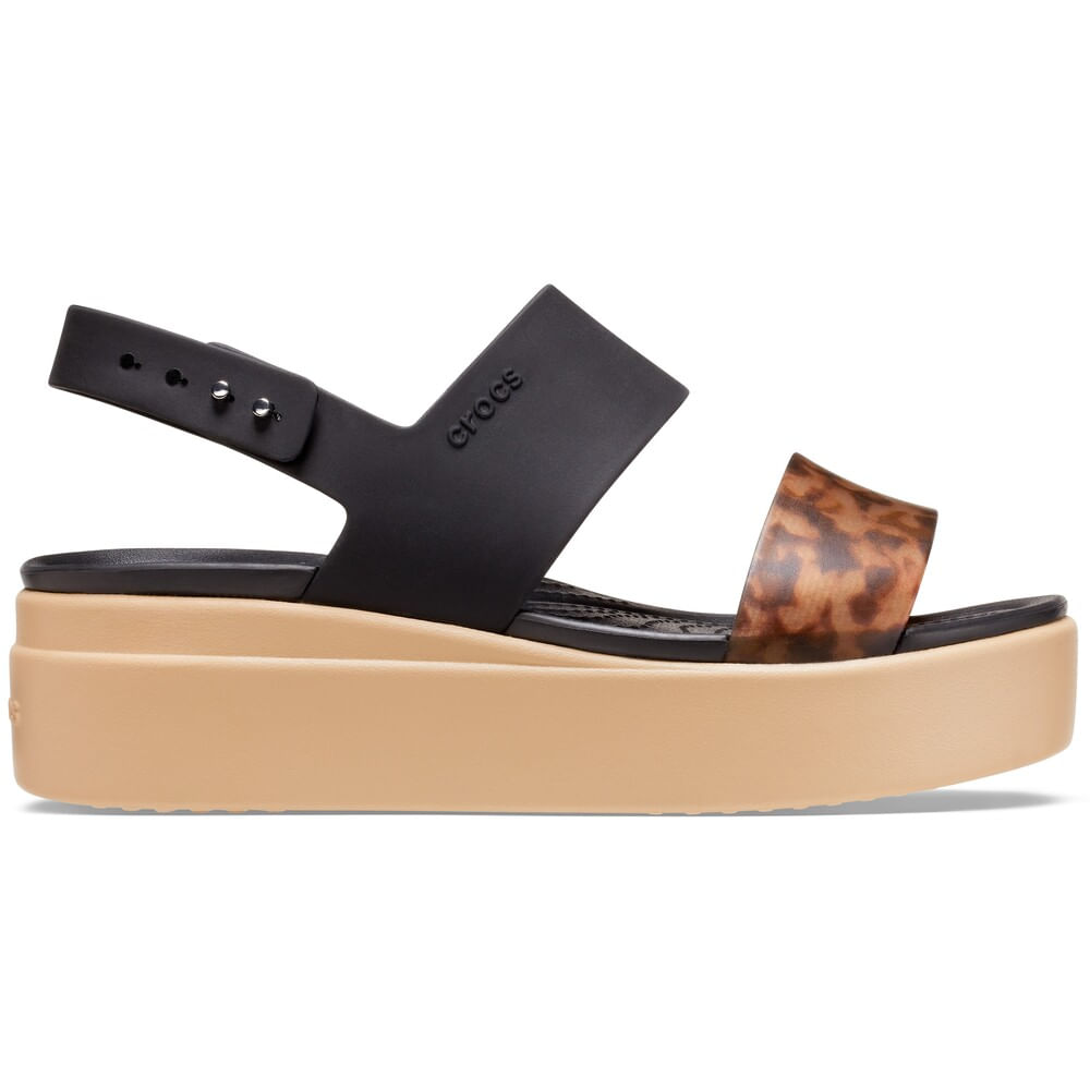 Sandália Crocs Brooklyn Tort Low Edge W BLACK/MULTI 33