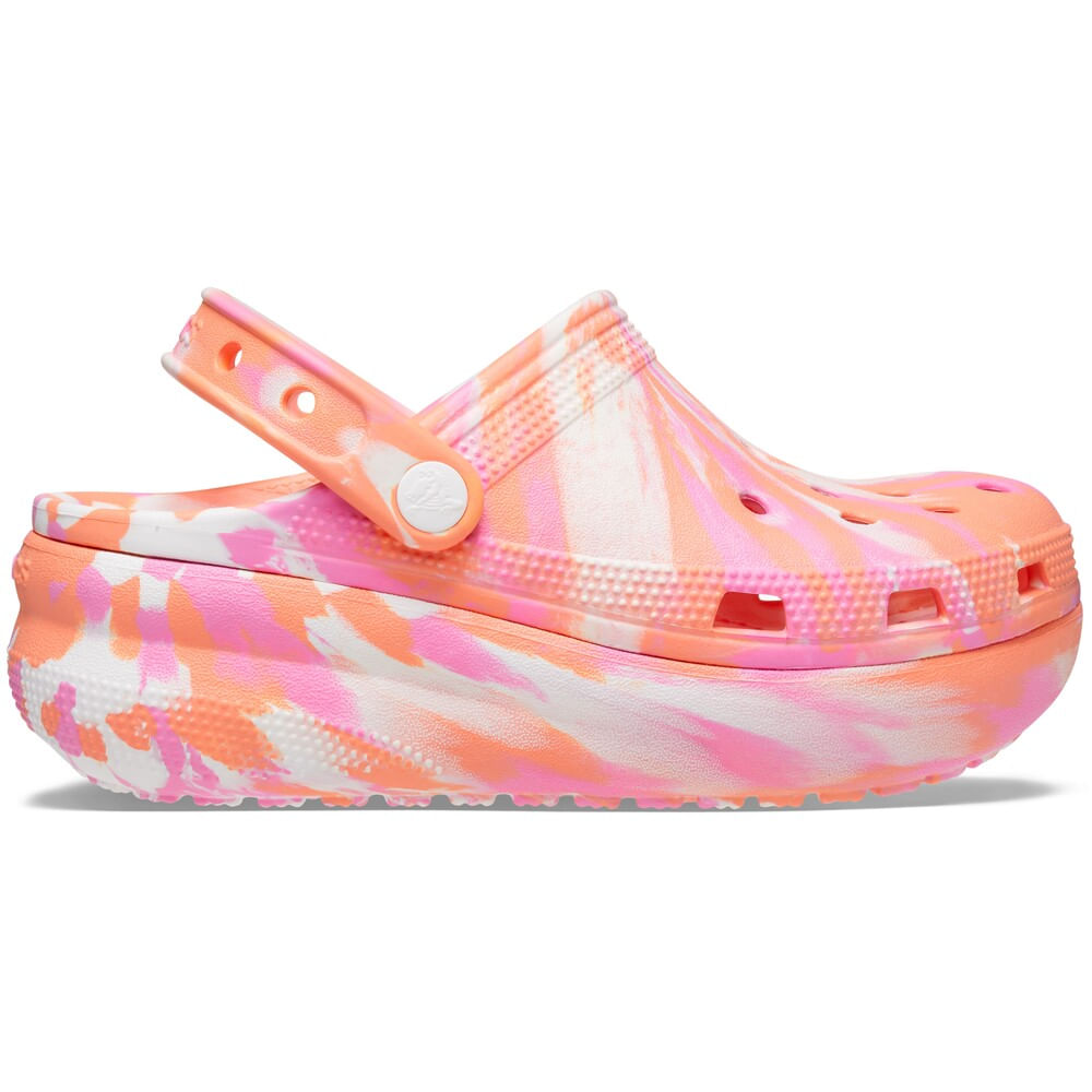 Sandália Crocs Marbled Cutie Clog Juvenil PAPAYA/MULTI 29