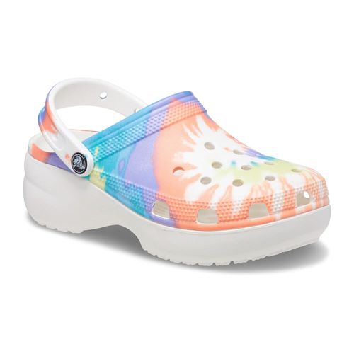 Sandália Crocs Classic Platform Clog Tie Dye