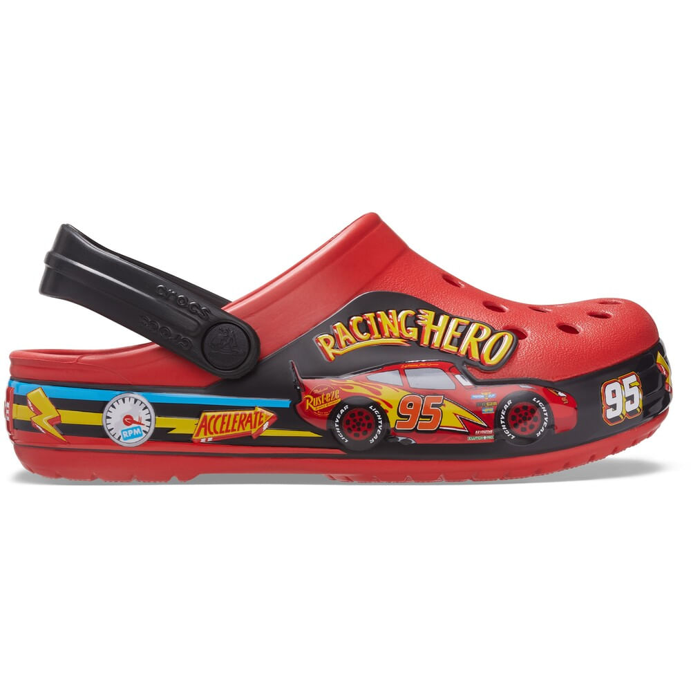 Sandália Crocs FunLab Cars Lights Band Clog Infantil FLAME 24