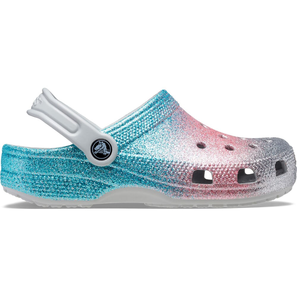 Sandália Crocs Classic Glitter Clog Infantil SHIMMER/MULTI 22
