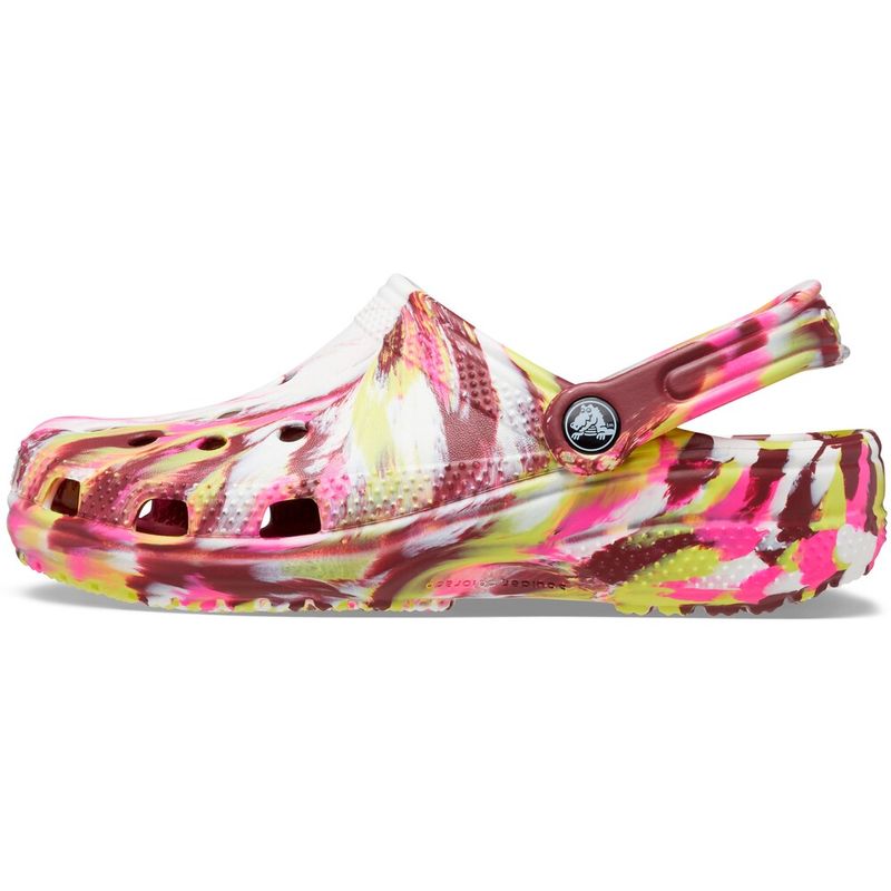 Sandália Crocs Classic Marbled Clog ELECTRIC PINK/MULTI