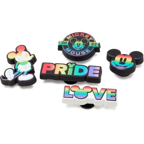 Jibbitz™ Disney Rainbow Celebration Pack com 5 peças