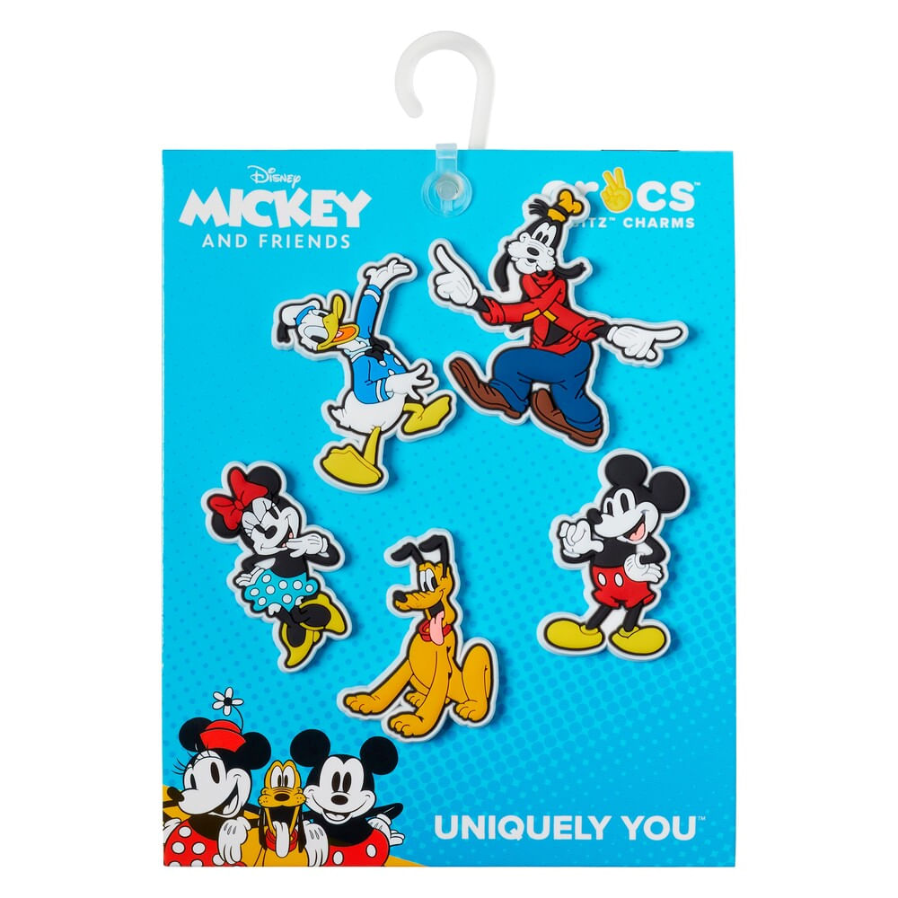 Jibbitz Disney Mickey Friends Pack com 5 Unidades Unico