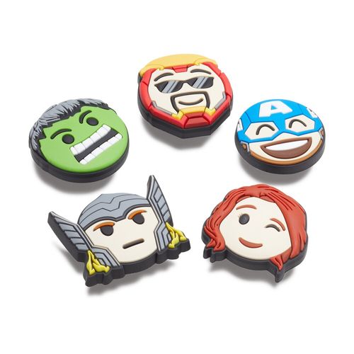 Jibbitz™ Avengers Emojis Pack com 5 Peças