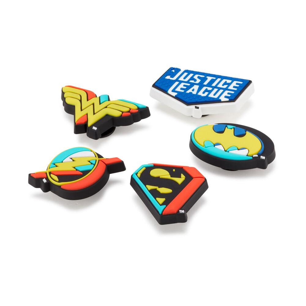 Jibbitz™ Liga da Justiça Pack com 5 peças UNICO