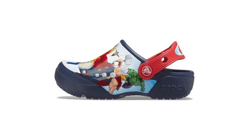 Sand lia Crocs Fun Lab Avengers Patch Clog Juvenil