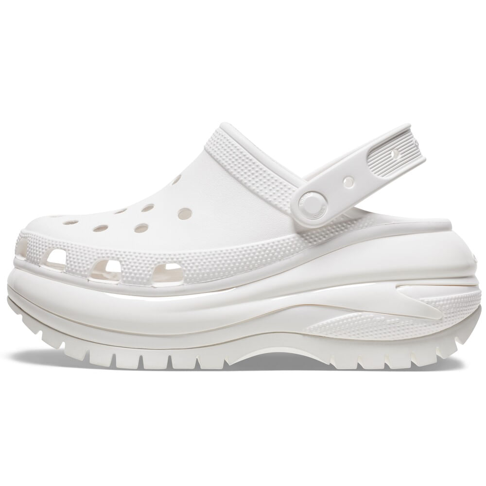 Sandália Crocs Classic Mega Crush Clog White