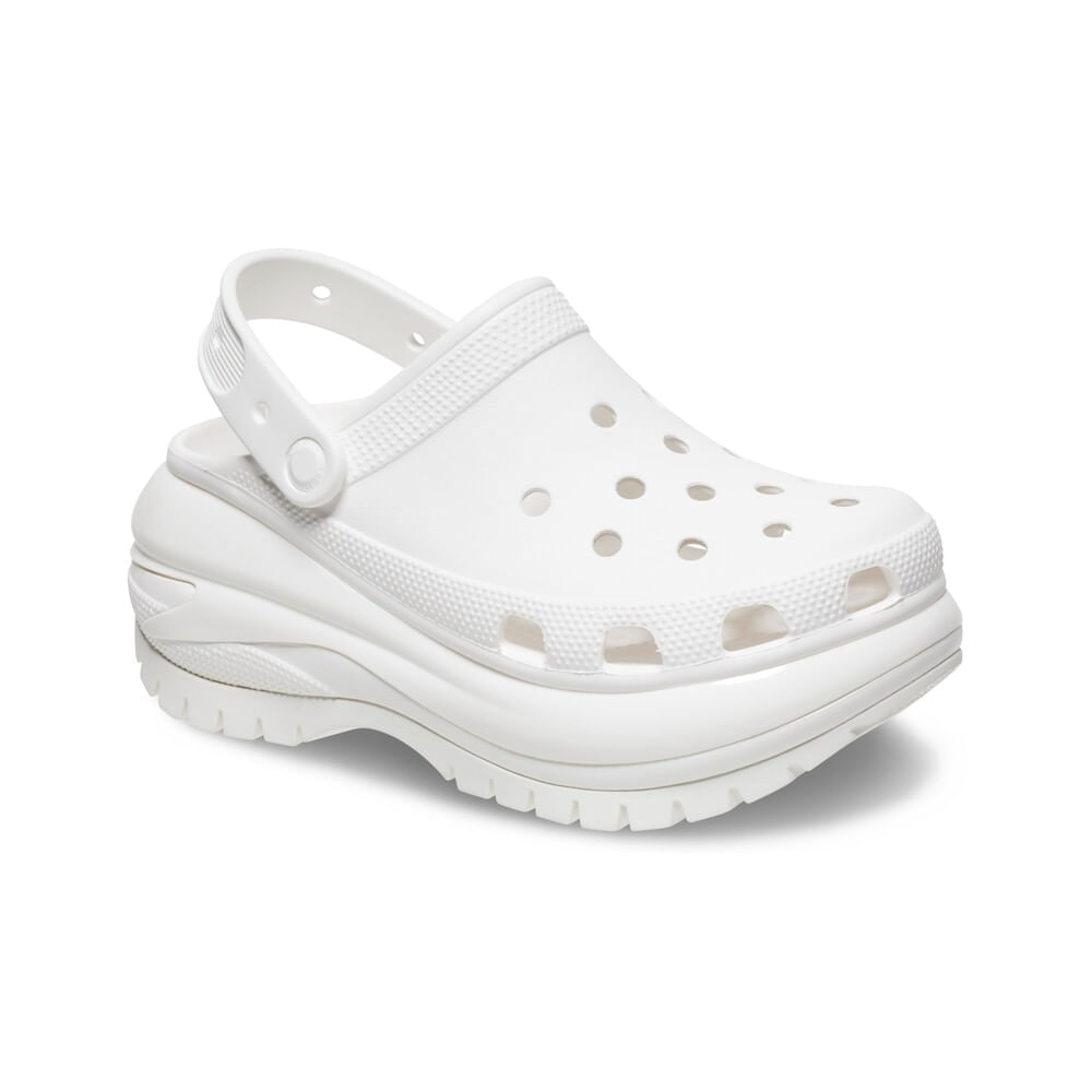 Sandália Crocs Classic Mega Crush Clog White 3578