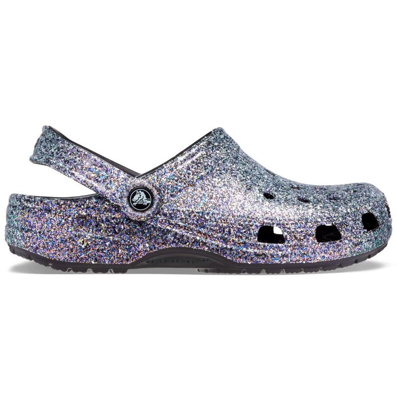 Sandália Crocs Classic Glitter Clog BLACK/MULTI