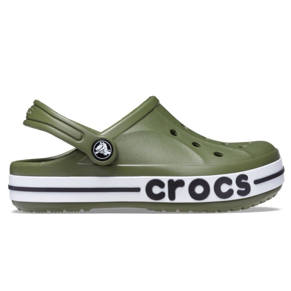 Sandália Crocs Bayaband Clog Juvenil ARMY GREEN 22