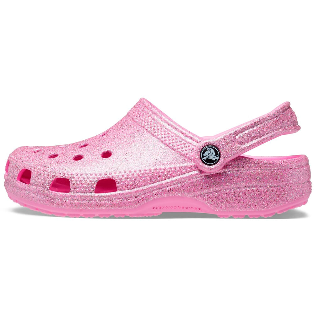 Sandália Crocs Sandália Crocs Classic Glitter II Clog TAFFY PINK