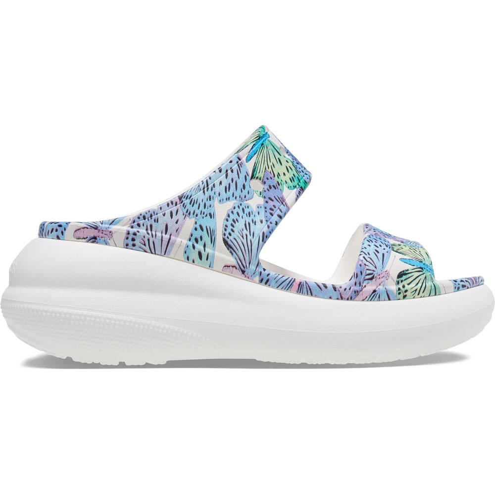 Sandália Crocs Classic Crush Butterfly Sandal WHITE/MULTI 34