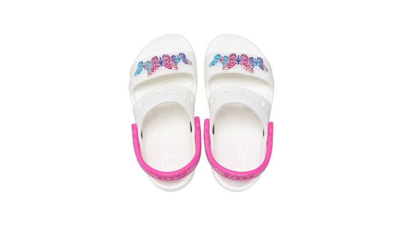 Sand lia Crocs Classic Embellished Sandal Infantil WHITE