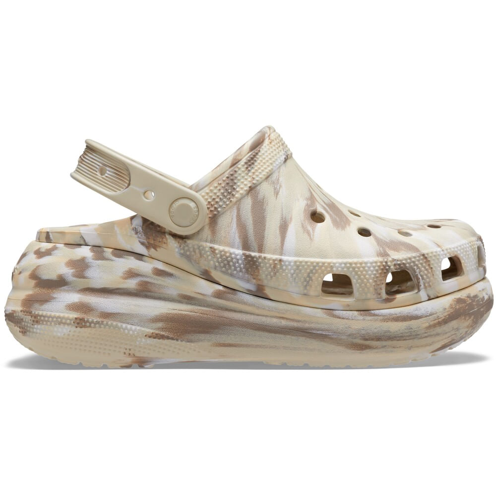Sandália Crocs Classic Crush Marbled Clog BONE/MULTI 40