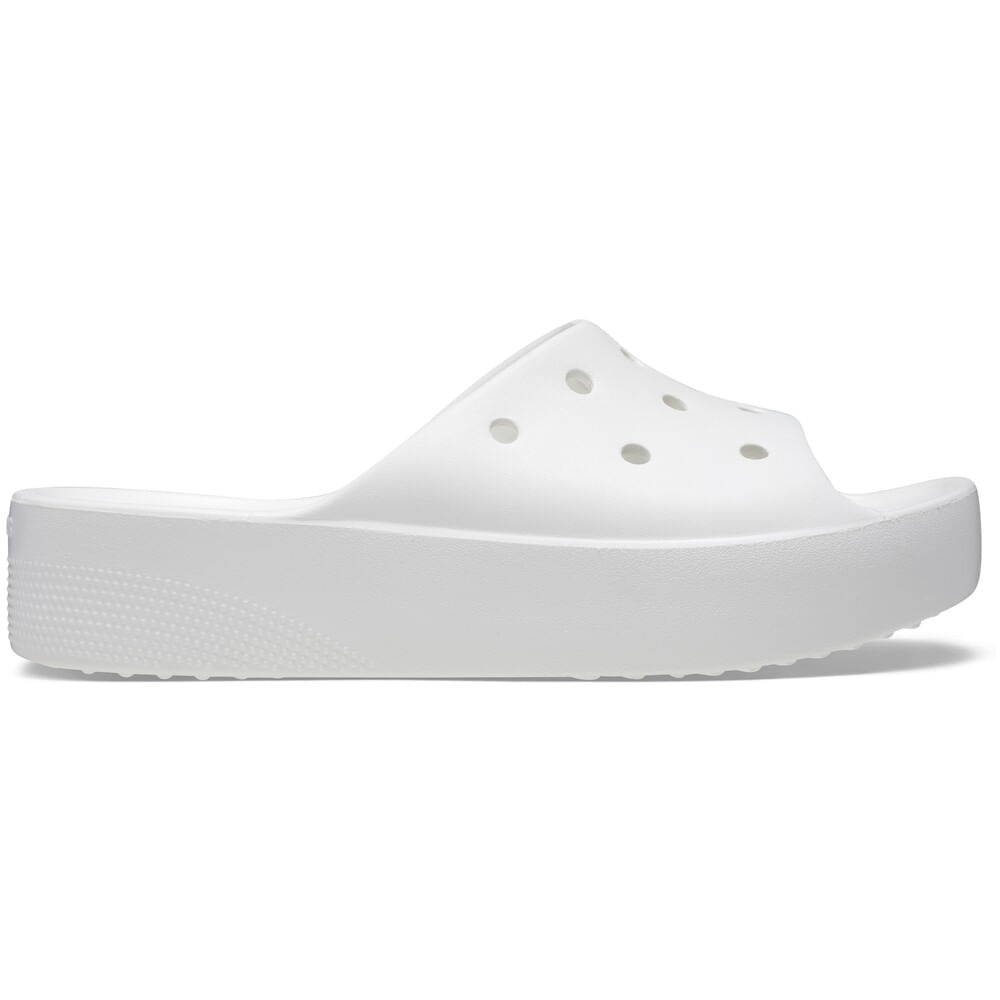 Chinelo Crocs Classic Platform Slide WHITE 33