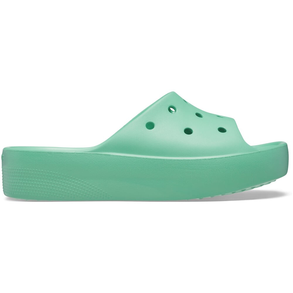 Chinelo Crocs Classic Platform Slide JADE STONE 39