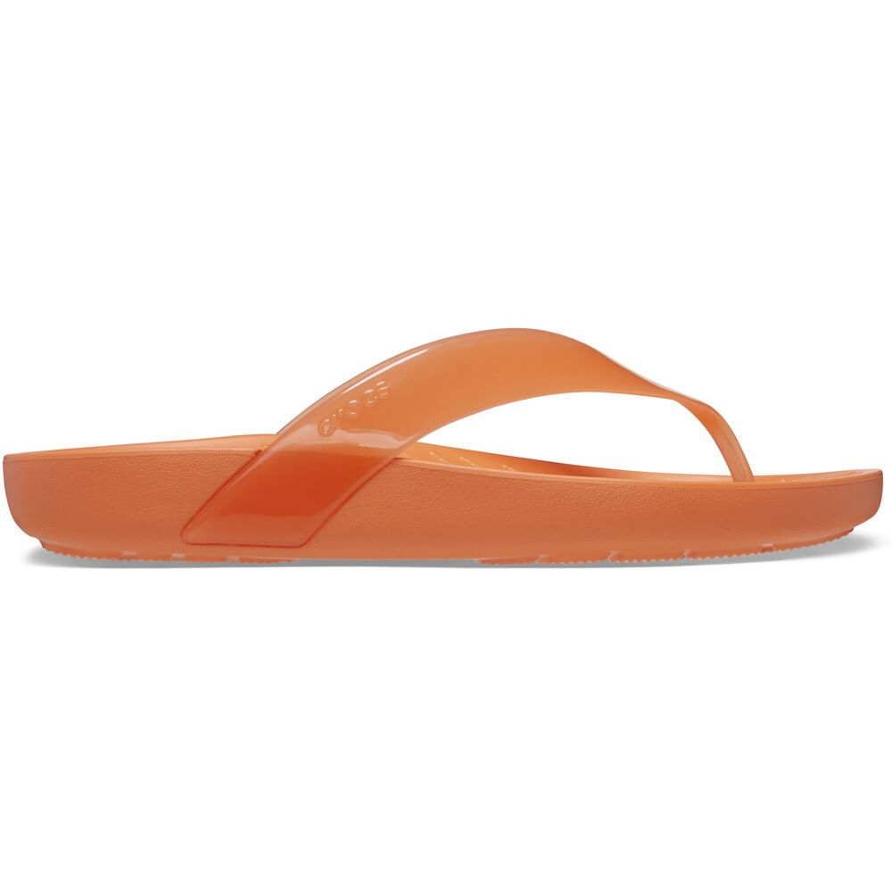 Chinelo Crocs Splash Shine Flip Persimmon 9721